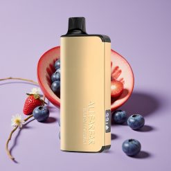 Alibarbar Ingot 9000 Puffs Engangs Vape Blåbærblast med 22ml e-væske, 2350mAh, LED-skjerm