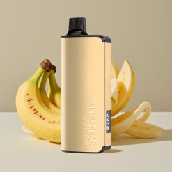Alibarbar Ingot 9000 Puffs Engangsvaper Banansus med 22ml e-væske, 2350mAh, LED-skjerm