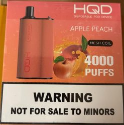 Best HQD Flavors | HQD BOX 4000 drag eple fersken 86LXD74