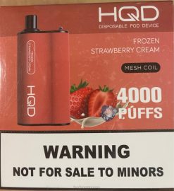 HQD Vape Flavours | HQD BOX 4000 drag frossen jordbærkrem 86LXD80