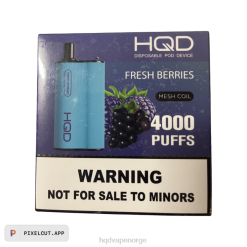 HQD Vape Oslo | HQD BOX 4000 drag friske bær 86LXD102