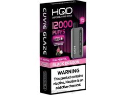 HQD Vape Oslo | HQD CUVIE GLAZE engangs vape 12000 svart drage 86LXD132