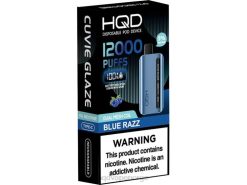 HQD Vape Store | HQD CUVIE GLAZE engangs vape 12000 blå razz 86LXD137