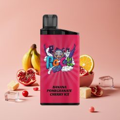 IGET Bar 3500 Puffs Engangs Vape Banan Granate Kirsebær Is – 1.2 Ohm Mesh Coil, 1400 mAh
