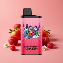 IGET Bar Pro 10000 Puffs Engangsvape Jordbær Bringebær – 2000 mAh, 1.2 Ohm Mesh Coil