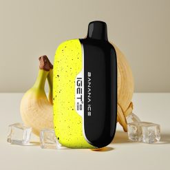 IGET Moon K5000 Puffs Engangs Vape Banan Is (81,5 g, PC, Mesh Coil 1,35 Ohm, 49,5x25,3x99,4 mm)