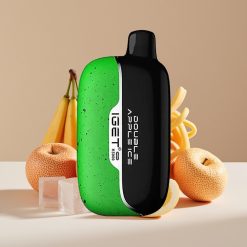 IGET Moon K5000 Puffs Engangs Vape Dobbel Eple Is – 81,5 g / 5000 Puffs / PC / 1,35 Ohm Mesh Coil / 49,5x25,3x99,4 mm