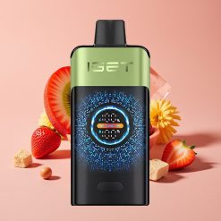IGET ONE 12000 Puffs Engangs Vape Jordbær Kiwi Is med Stor Bøyd Fargeskjerm, 2700 mAh, Dual Mesh Coil