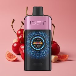 IGET ONE 12000 Puffs Engangs Vape Kirsebær Monster – 2700 mAh, 0.6 ohm Dual Mesh, Stort Bøyd Fargeskjerm
