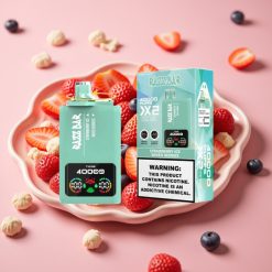 Razz Bar 40000 Puffs Engangsvape MED JORDBÆRIS & BLANDBÆR Skjermvisning 650mAh Type-C