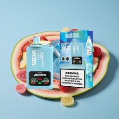 Razz Bar 40000 Puffs Skjermdisplay Blå Bringebær Is-Jordbær Vannmelon Tyggis