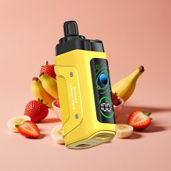 Razz Bar 45000 Puffs Engangs Vape Jordbær Banan Justerbar Luftstrøm Type-C