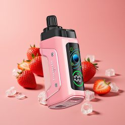 Razz Bar 45000 Puffs Engangsdamp Jordbæris Med Justerbar Luftstrøm og Type-C-Lading
