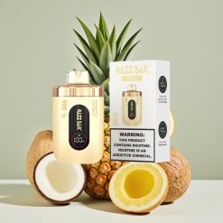 Razz Bar 50K Puffs Engangs Vape Ananas Kokos Type-C Lading 2% Nikotin