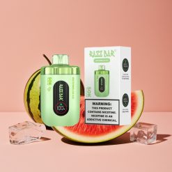 Razz Bar 50K Puffs Engangsvaper Vannmelon Is Mesh Coil 650 Mah Type-C 2% Nikotin