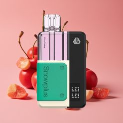 Snowplus Swift 5000 Puffs Dual Mesh Pod Kit Fizzy Kirsebær (43x81x25mm, 1000mAh)
